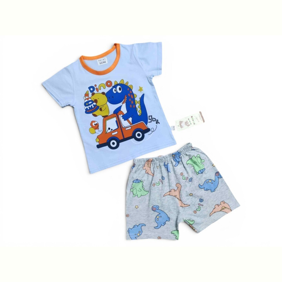 Костюм Kids-modnik 2620-1 комплект футболка-шорти блакитний