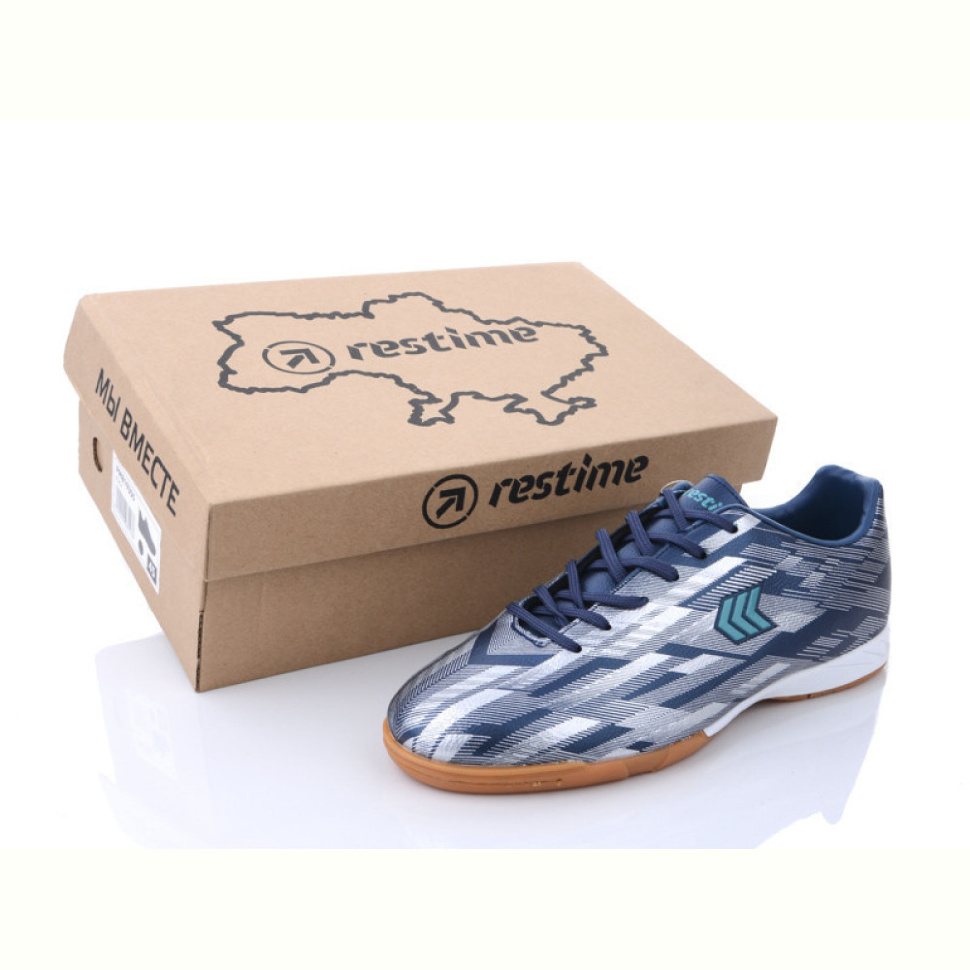 Футбольная обувь Restime DMB21419 navy-silver