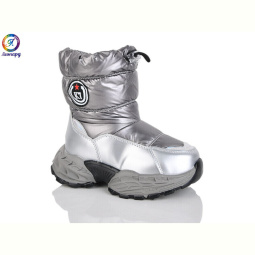 Дутики Леопард B11 silver