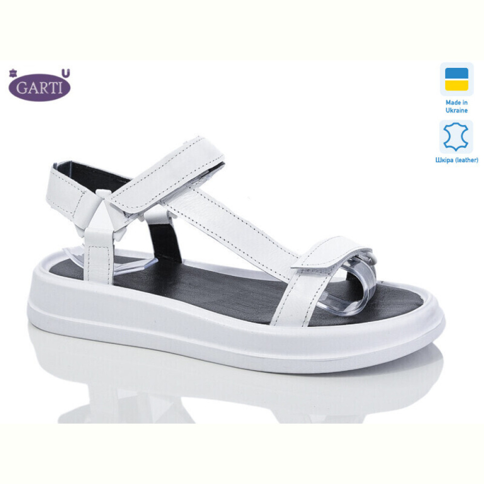 Босоножки Garti 0110 біла шкіра