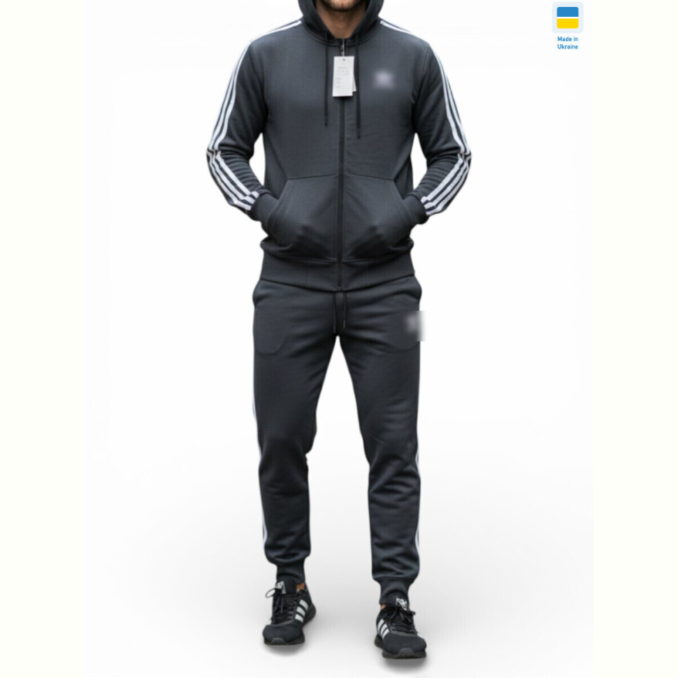 Спортивный костюм Sport style 01 т.сірий