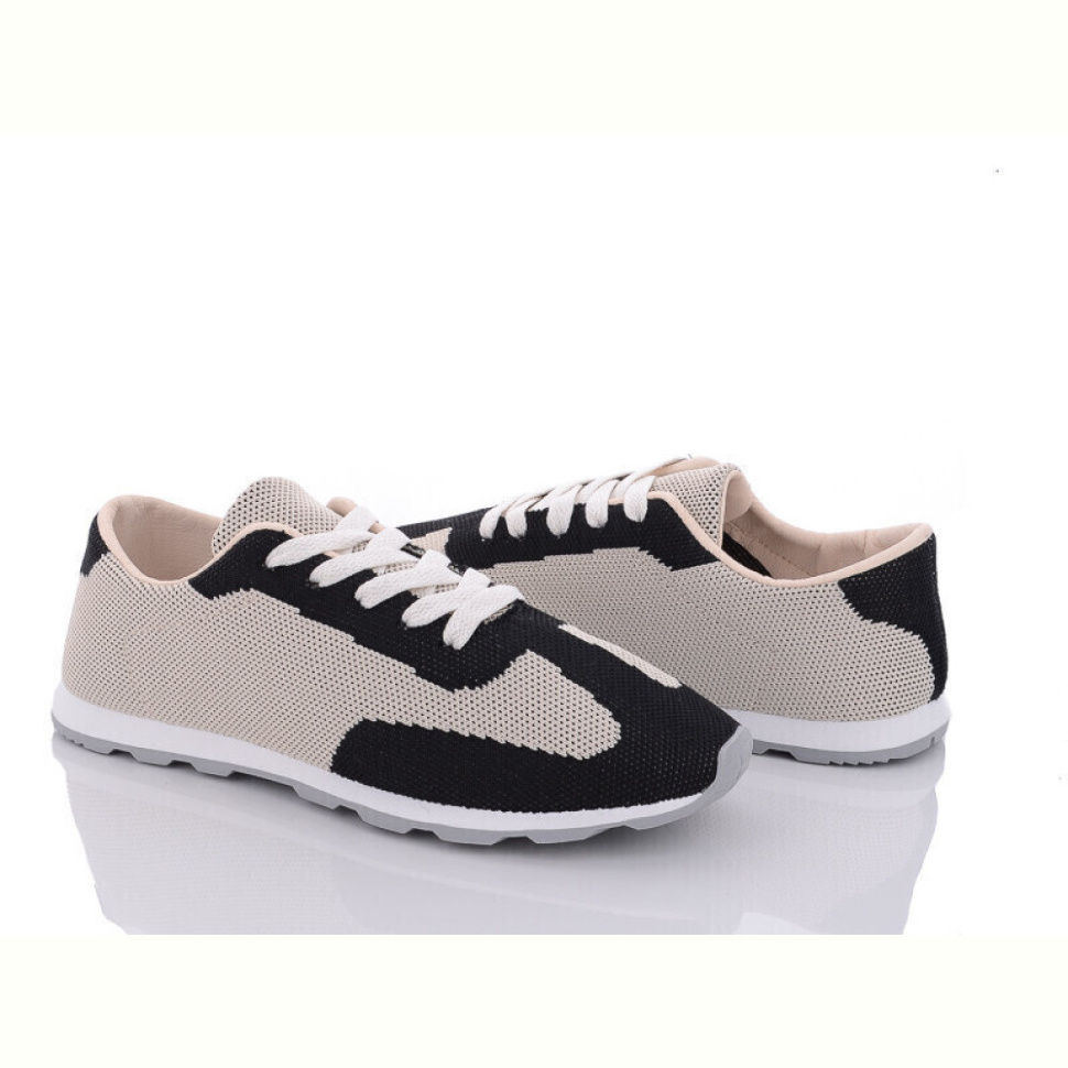 Кроссовки Violeta 176-0(176-23) black-beige