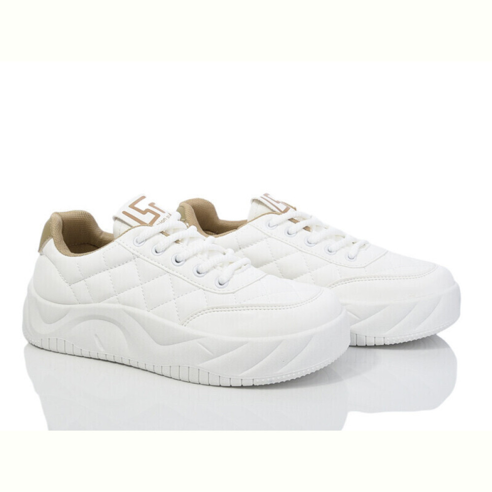 Кроссовки Violeta 149-55 white-khaki