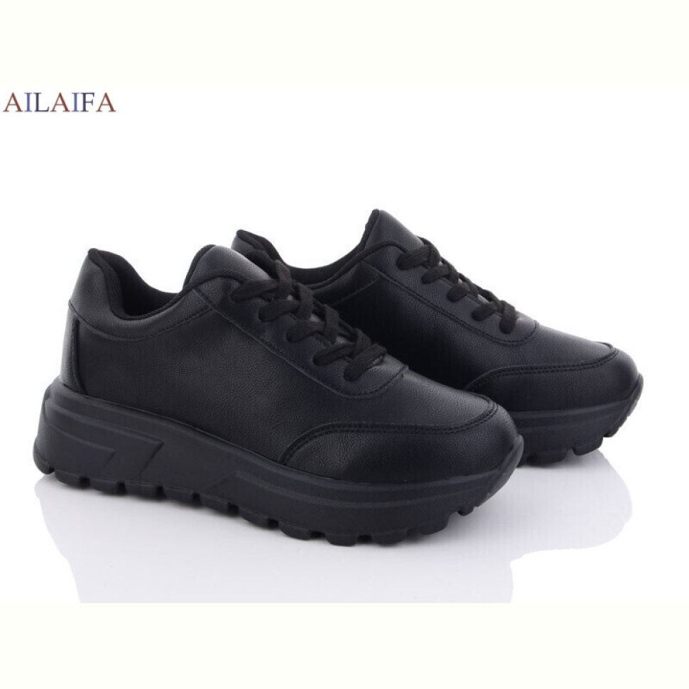 Кроссовки Ailaifa 2385 all black піна