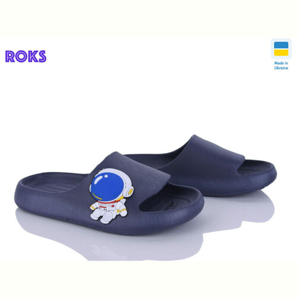 Шлепки Roks 2350 космонавт т.синій