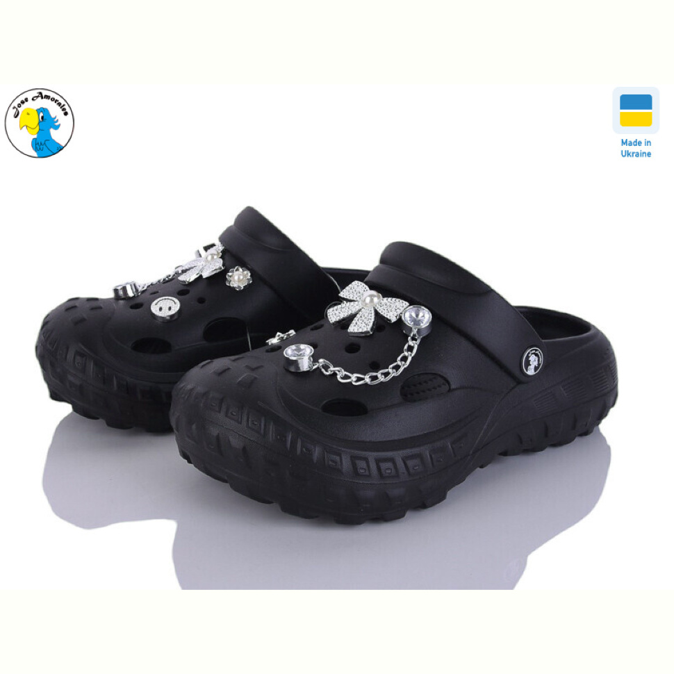 Кроксы Jose Amorales 124521 чорний