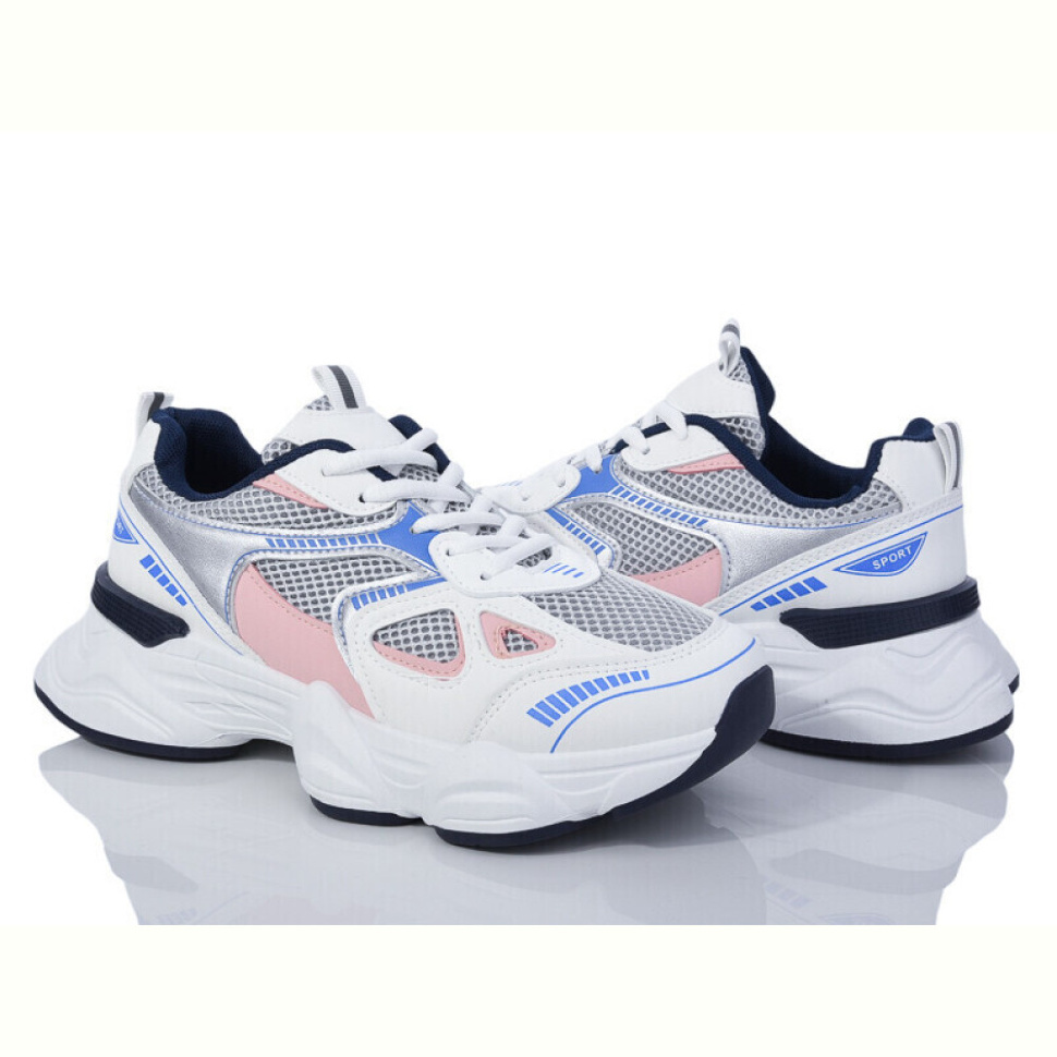 Кроссовки Violeta 20-1030 grey-pink