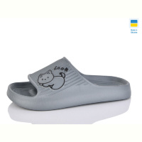 Шлепки M&L  Alex13 ML104 т.сірий
