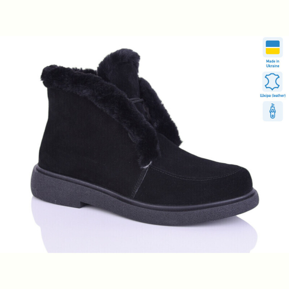 Ботинки Sali X377-1 чорний з. зима