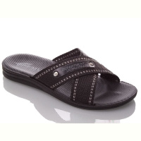 Шлепки DeMur TRK2026-2-Depart чорний-білий