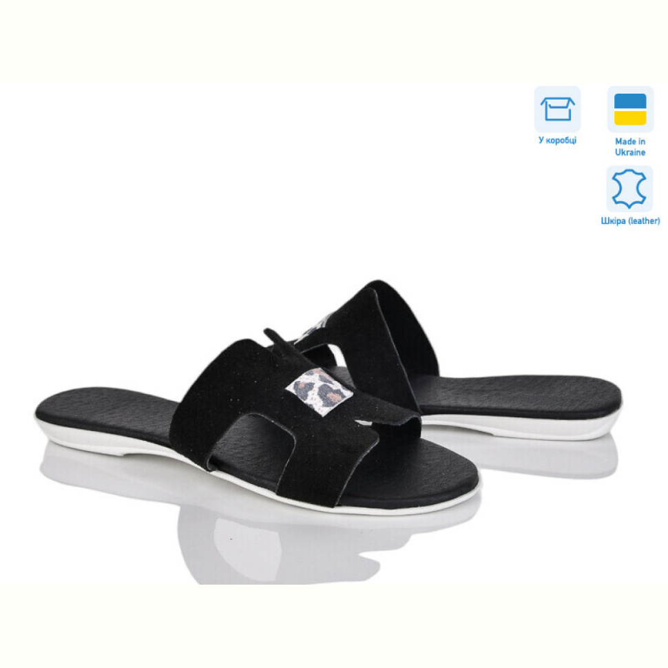 Шлепки A.Dama MV127-6 чорний з.