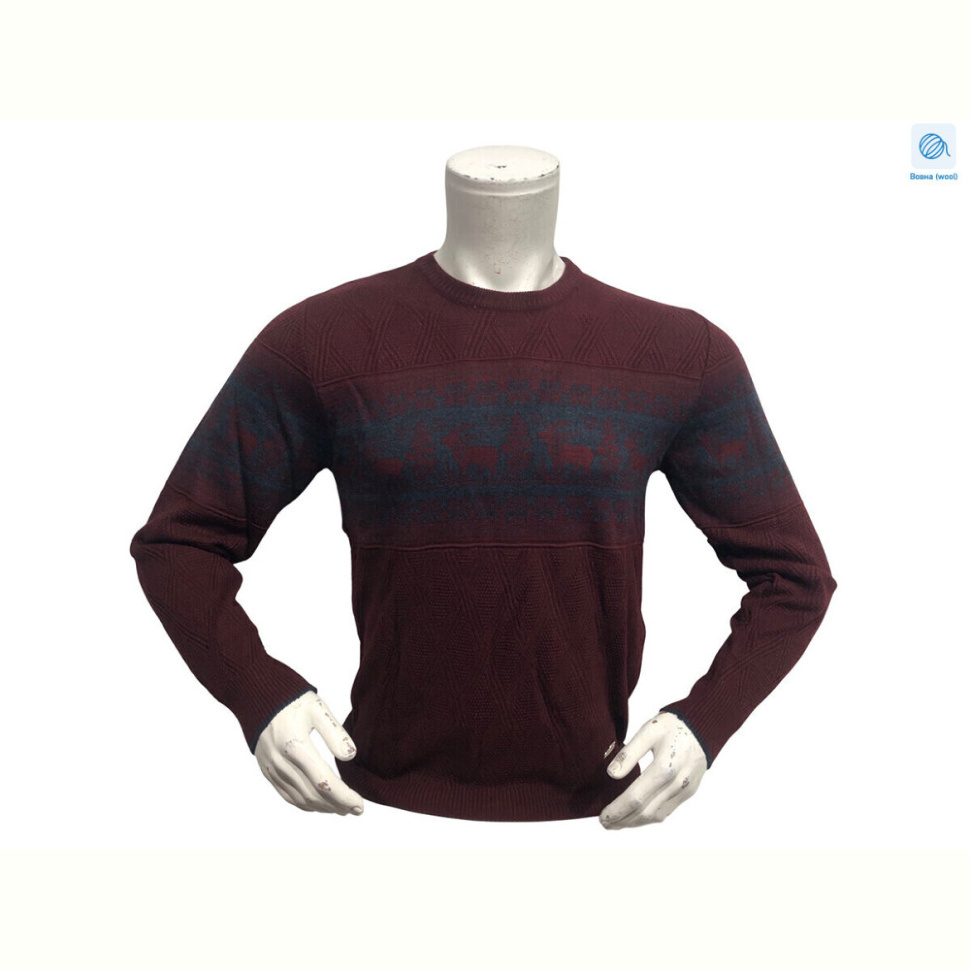 Свитер TurkishBrend 4062 бордовий (L-XL)
