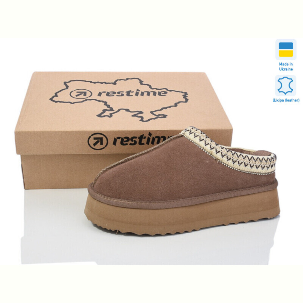 Угги Restime YWZ24459 capuccino