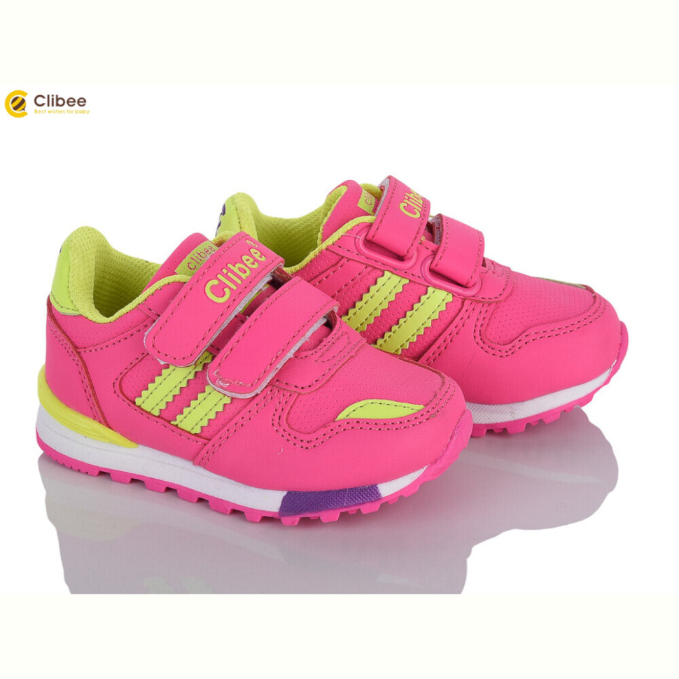 Кроссовки Clibee F627 peach-l.yellow
