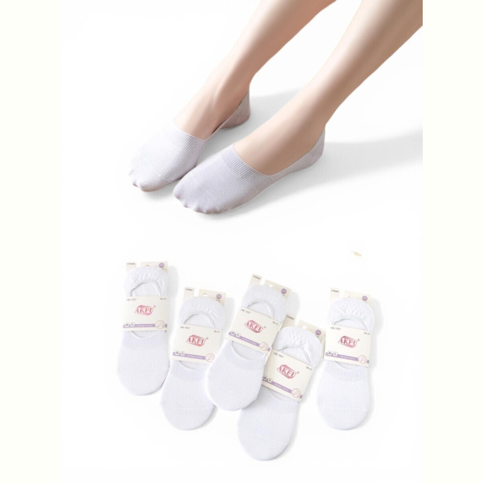 Носки Riza Сліди жіночі HB1067-2 білий