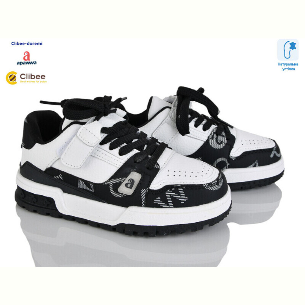 Кроссовки Clibee-Doremi T861-2 black-white