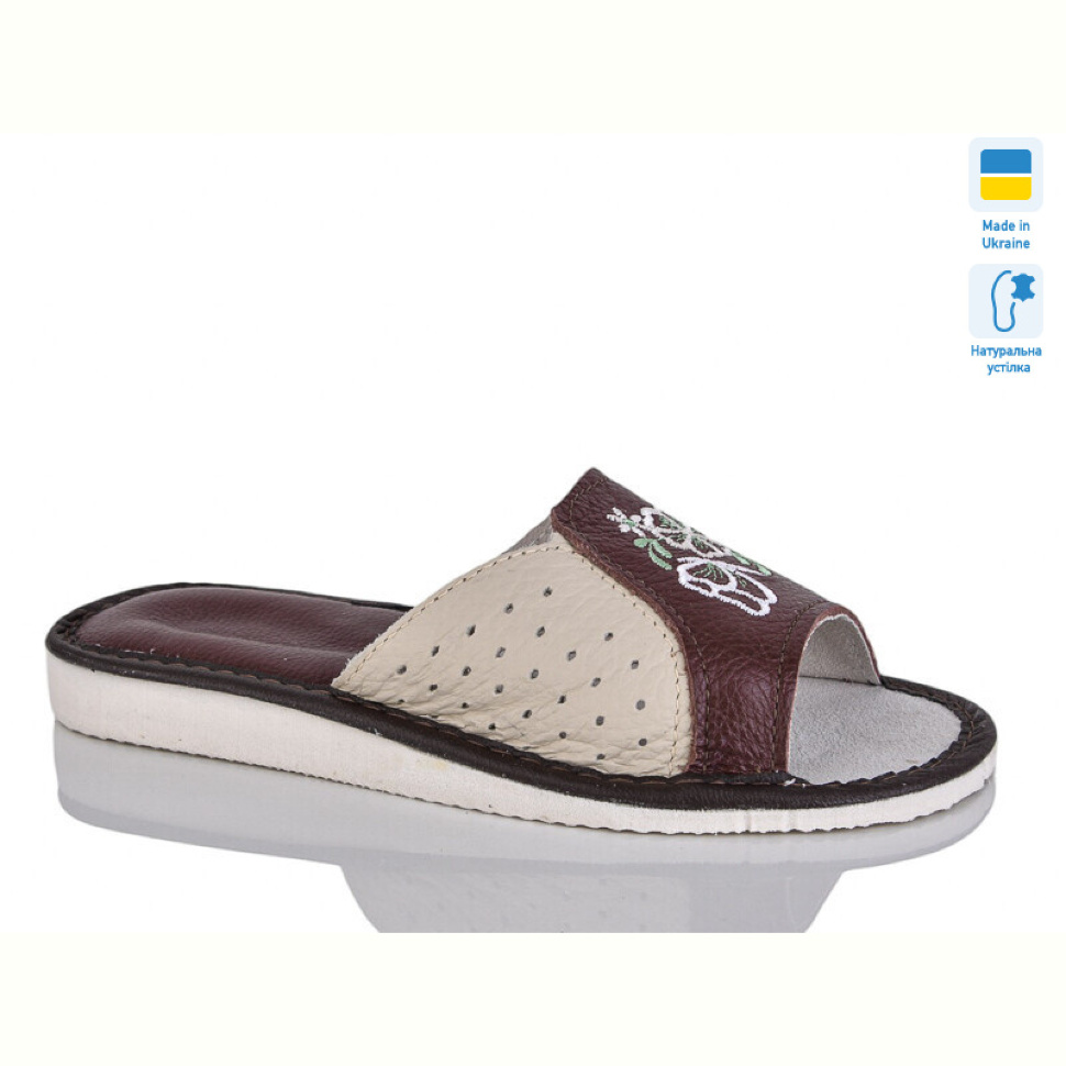 Шлепки Lot Shoes 1-4 бордовий комн