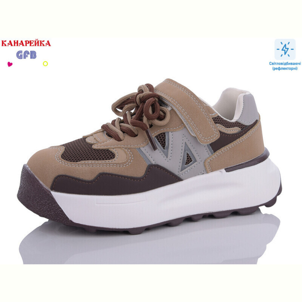 Кроссовки GFB-Канарейка J8595-7 світловідбивач