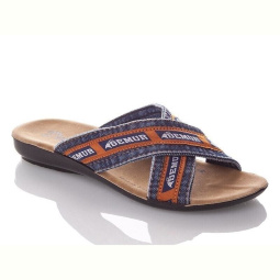 Шлепки DeMur W3065-blue orange