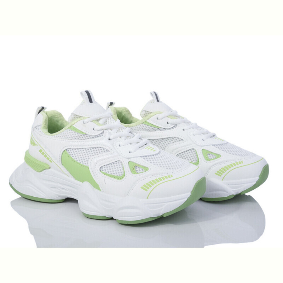 Кроссовки Violeta 20-1030 white-green