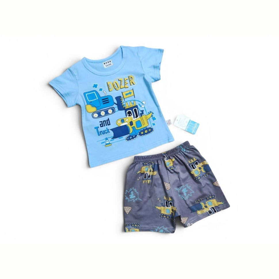 Костюм Kids-modnik 261920 комплект футболка-шорти блакитно-синій
