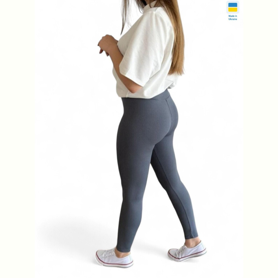 Лосины Sport style 70225 т.сірий