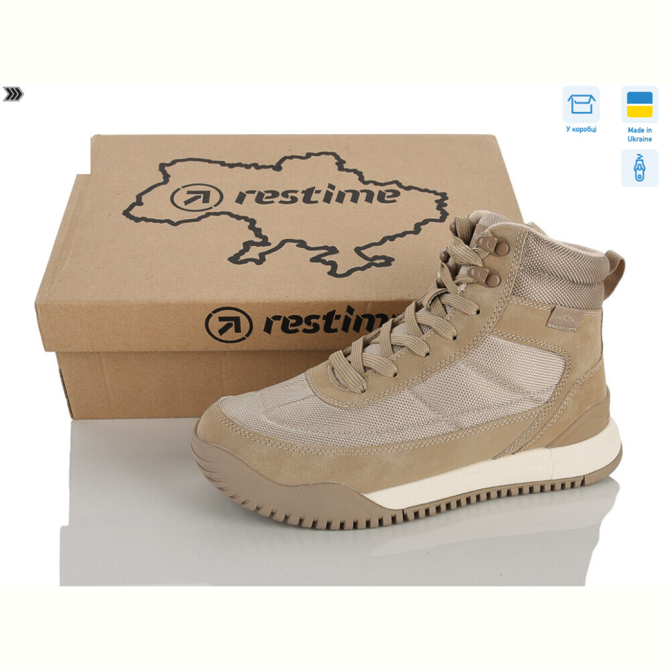 Ботинки Restime AWZ26810 beige