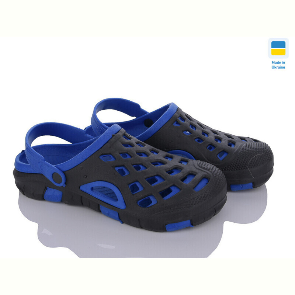 Кроксы SANLIN 2 B308 чорно-синій Кроксы SANLIN 2 B308 чорно-синій