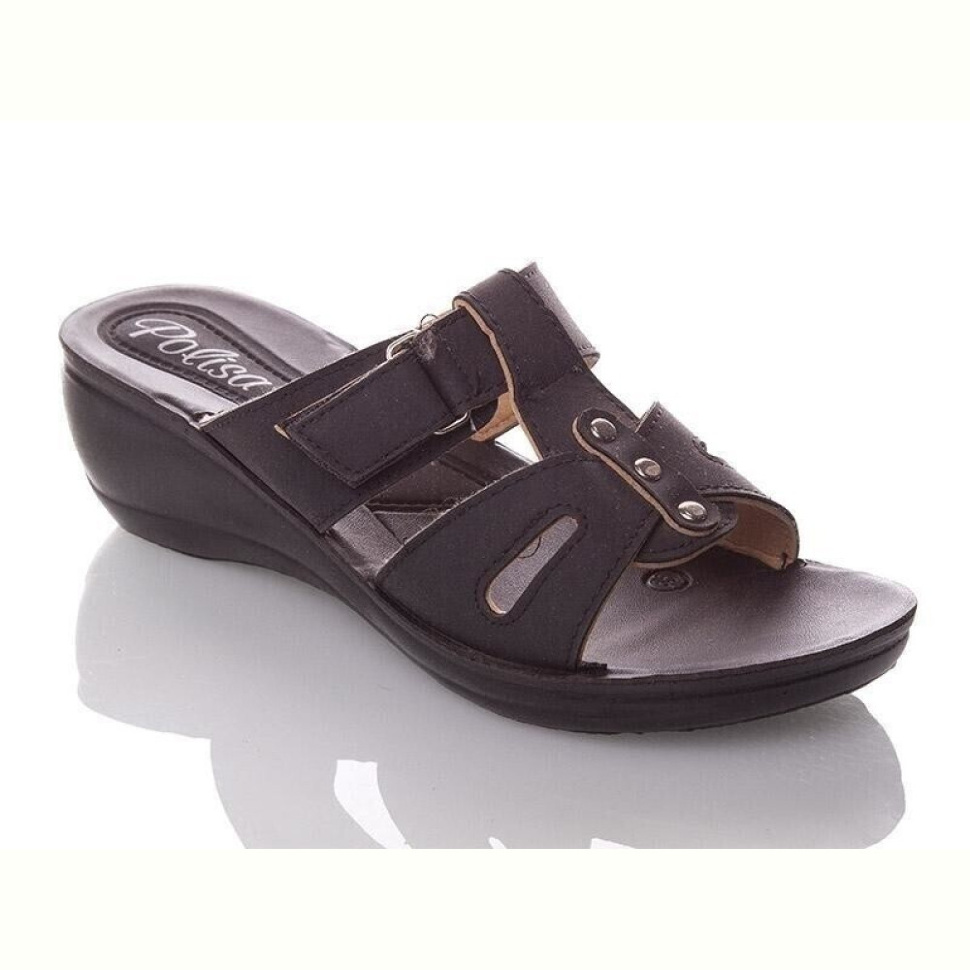 Шлепки DeMur W314-black