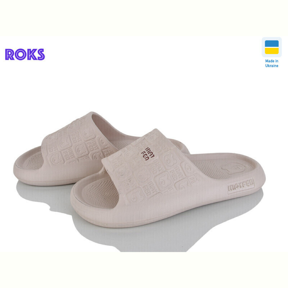 Шлепки Roks 144 бежевий