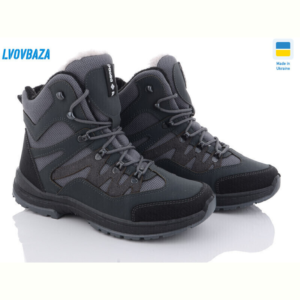 Ботинки Lvovbaza Paolla ПАТ3-6313 сірий-old