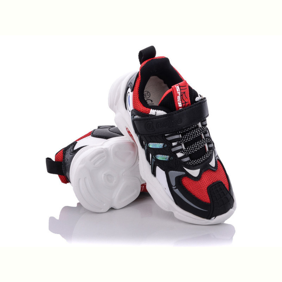 Кроссовки Цветик L317 black-red