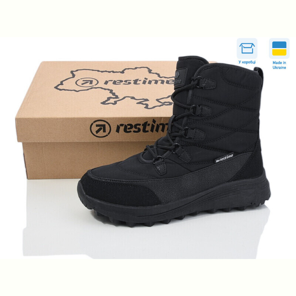 Ботинки Restime AWZ24305 black Ботинки Restime AWZ24305 black