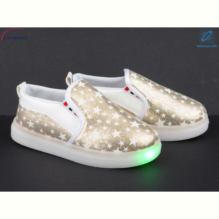 Слипоны Victoria N111-20 gold LED