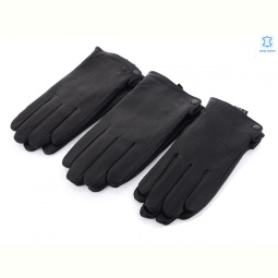 Перчатки RuBi S111М шкіра оленя-махра black