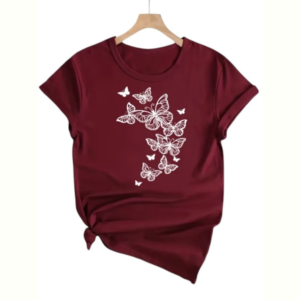 Футболка Riza 215 бордовий Футболка Riza 215 бордовий