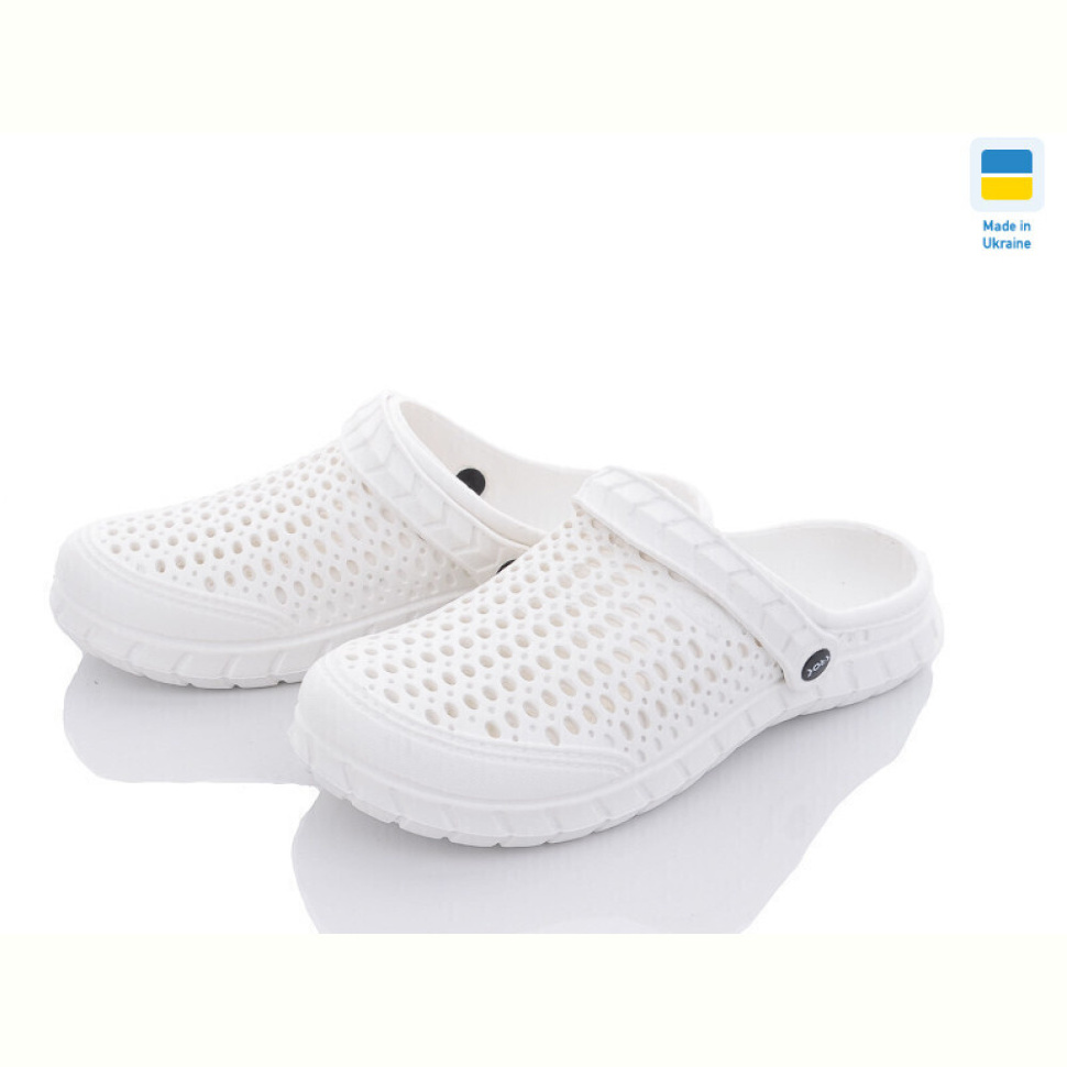 Кроксы Vladimir Крок Укр С62М білі
