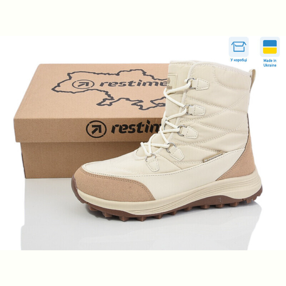 Ботинки Restime AWZ24305 beige Ботинки Restime AWZ24305 beige
