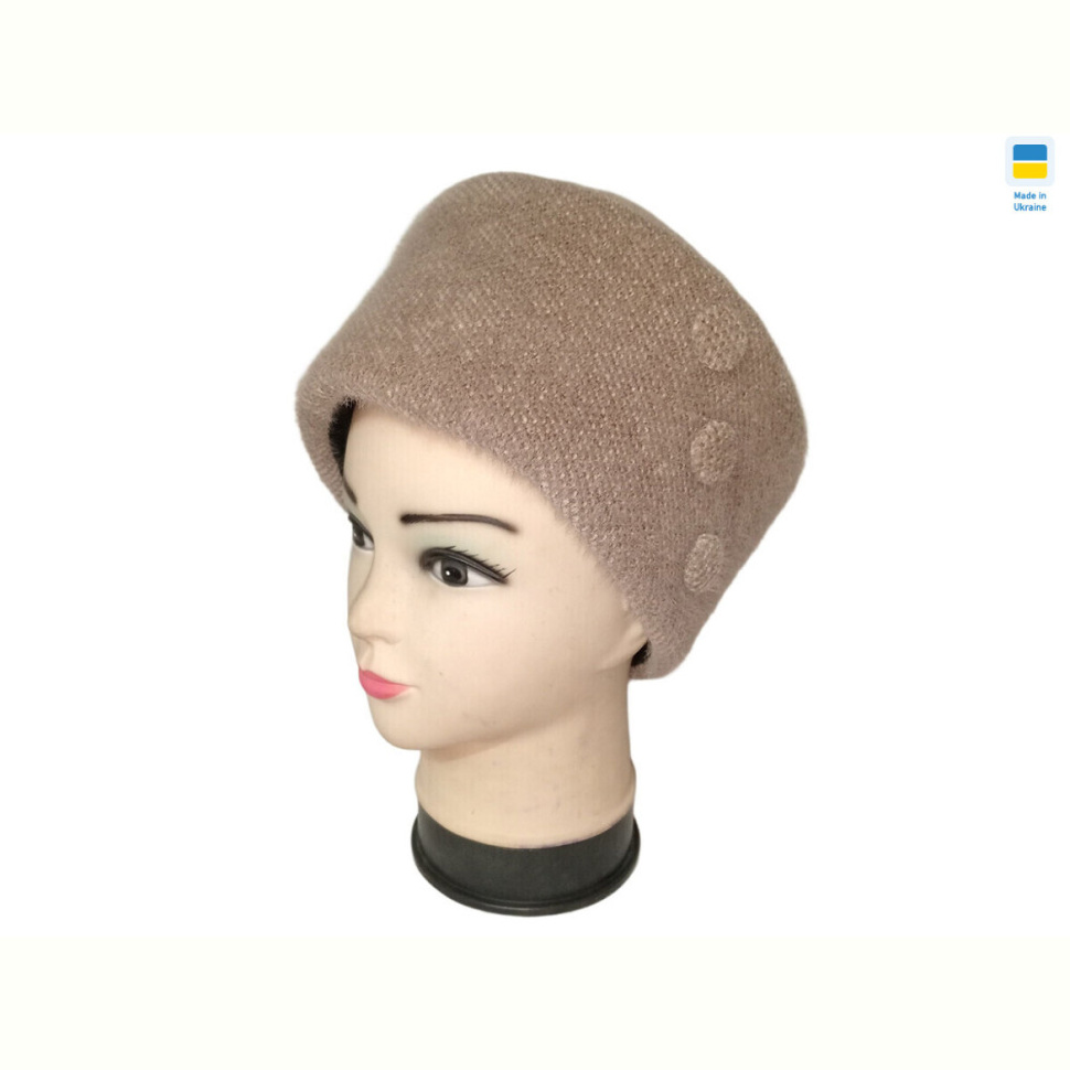Шапка Mabi 0586 кубанка т.бежевий Шапка Mabi 0586 кубанка т.бежевий