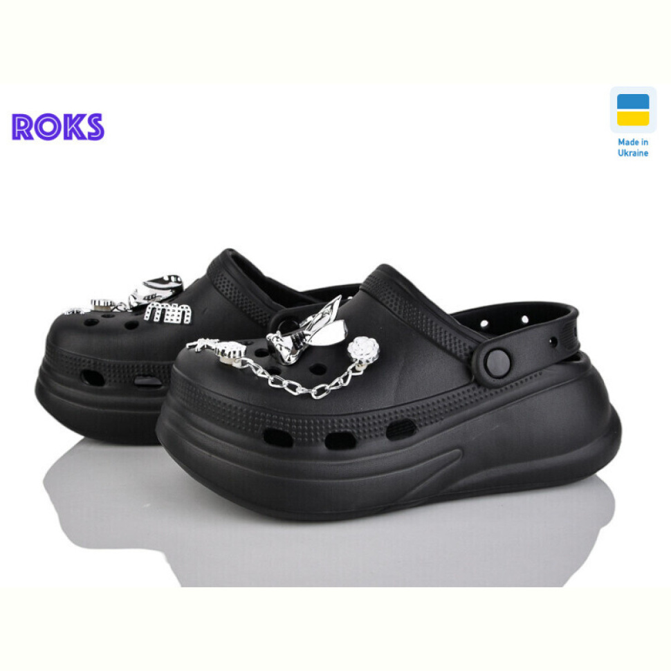 Кроксы Roks 1412-16 чорний