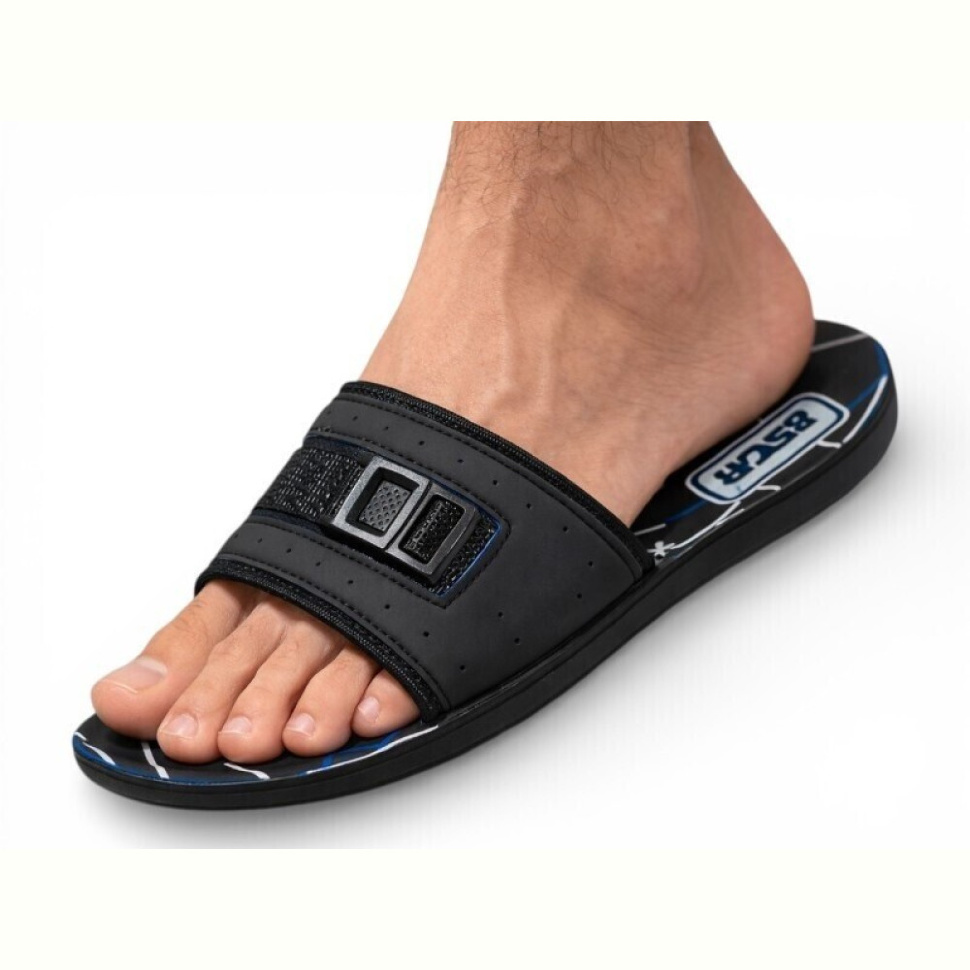 Шлепки Obuvok S24 navy (98741)