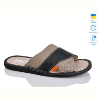 Тапки Lot Shoes Кімнатні відкриті чорно-сірий