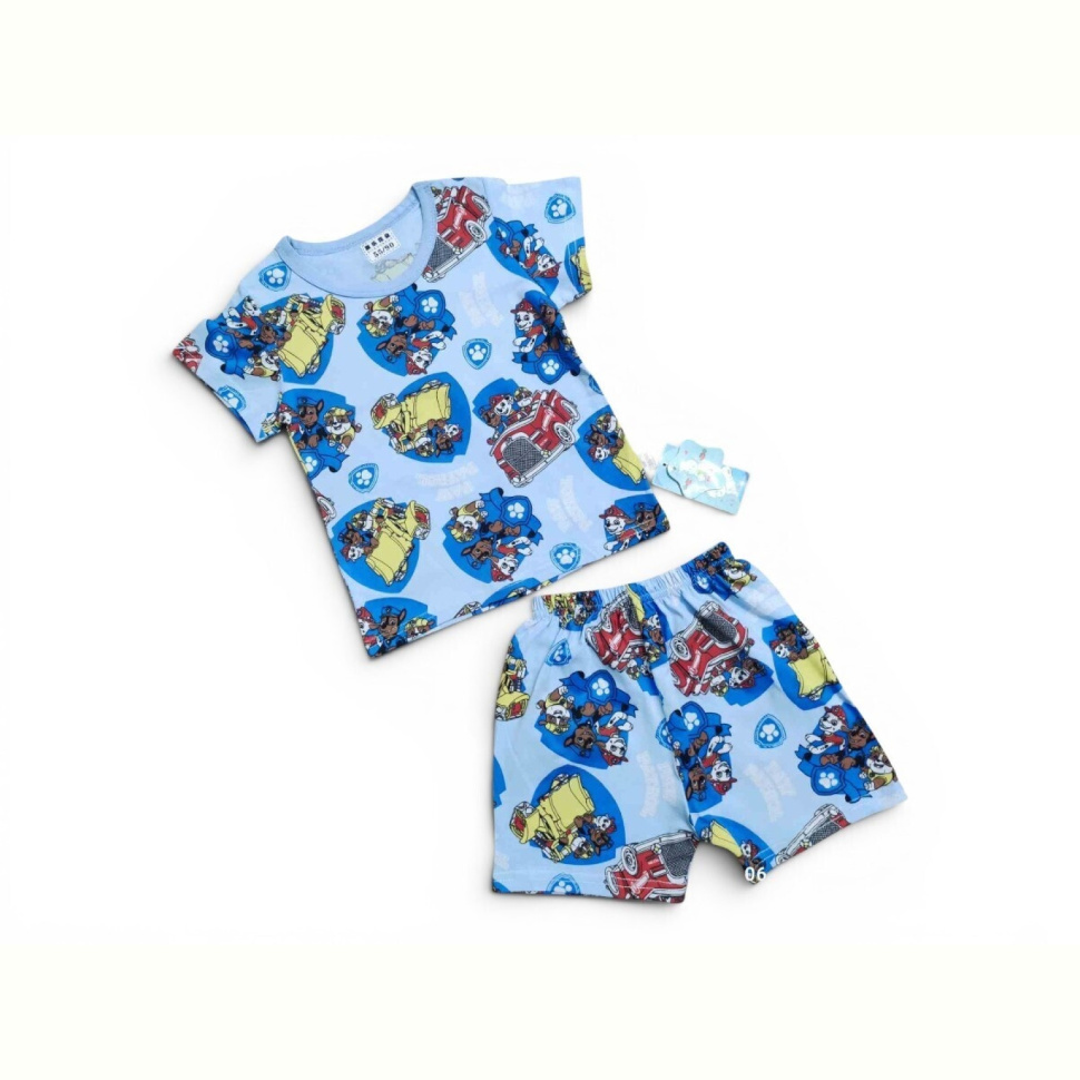 Костюм Kids-modnik 261920 комплект футболка-шорти синьо-блакитний