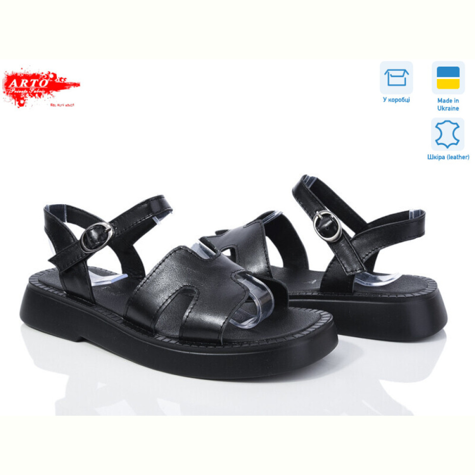 Босоножки ARTO 430 чорний к. old