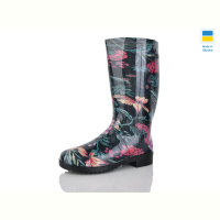 Резиновая обувь Lot Shoes Літма квітка чорний