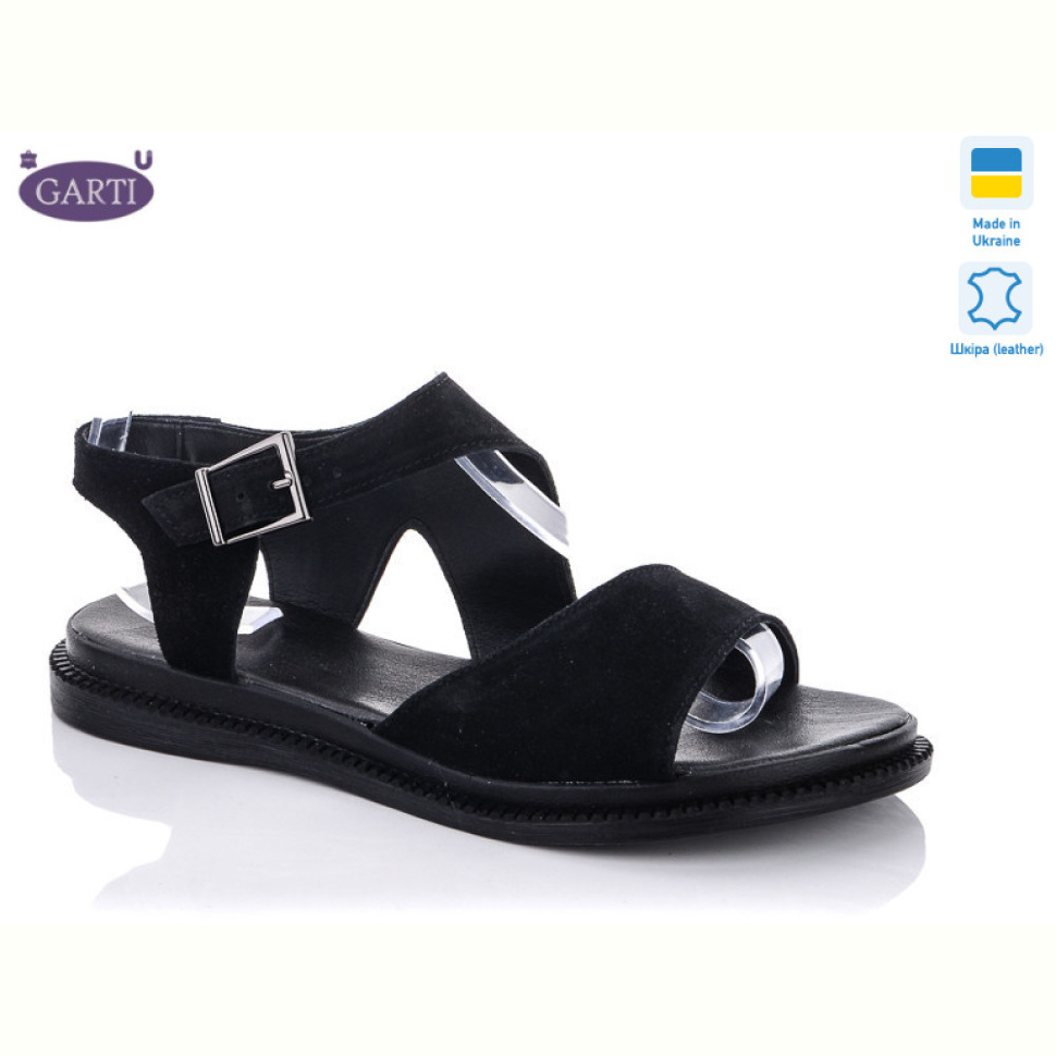 Босоножки Garti 138-1замш черн.