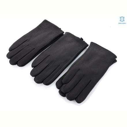 Перчатки RuBi S112М шкіра оленя-махра black