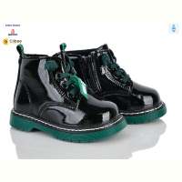 Ботинки Clibee-Doremi ABC(P)708 black-green фліс