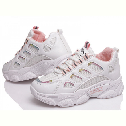 Кроссовки Prime-Opt Prime N107 white-pink