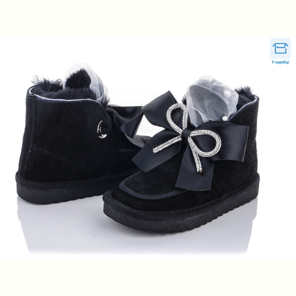 Угги КалориЯ L5655 чорний бант